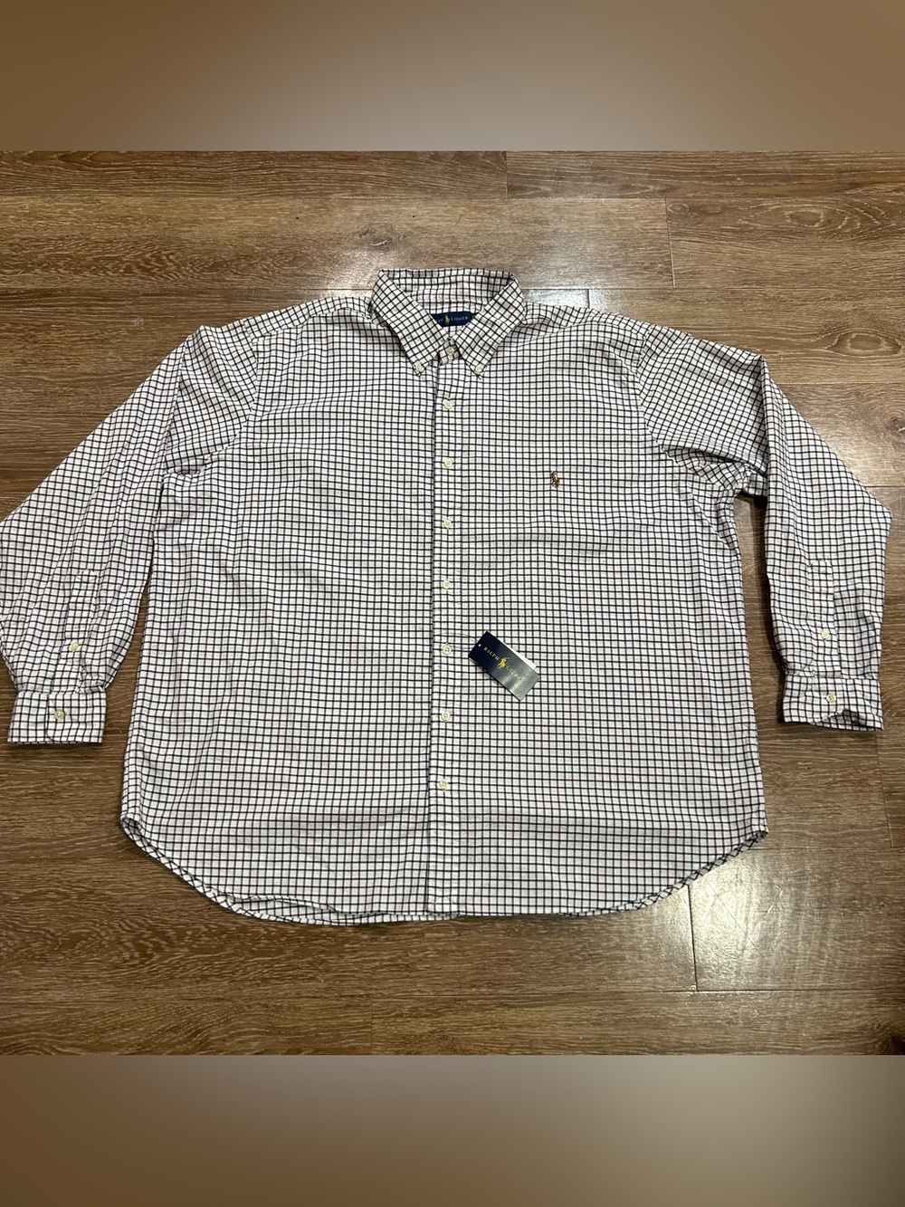 Ralph Lauren Mens 2XB Big & Tall NWT Plaid Check Button Down Dress Shirt